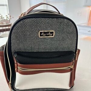 Itzy Ritzy Black, Brown, and White Men's Backpack